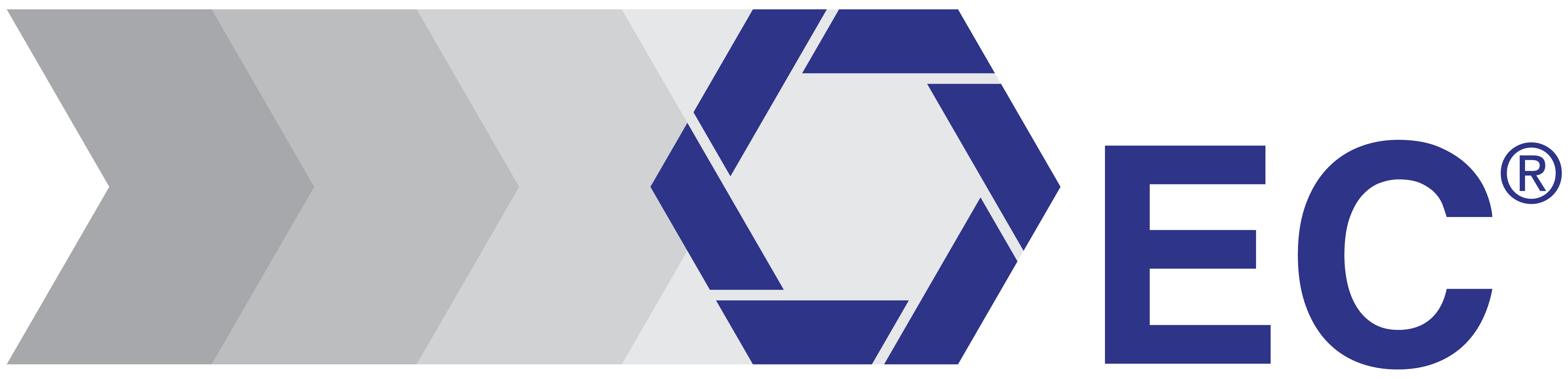 Blue Euro-Composites Group Logo With Grey Background
